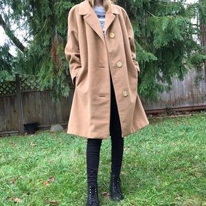 Vintage German camel hair coat